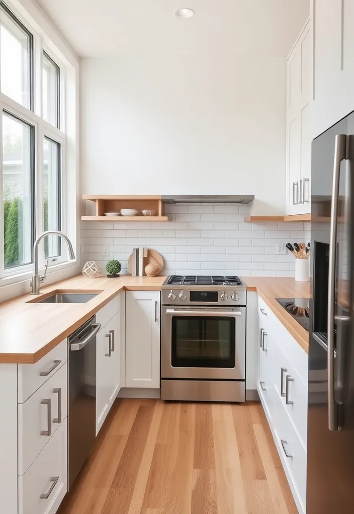 15 Stunning Butcher Block Countertop Ideas That Will Transform Your Kitchen! - 2. Modern Minimalism