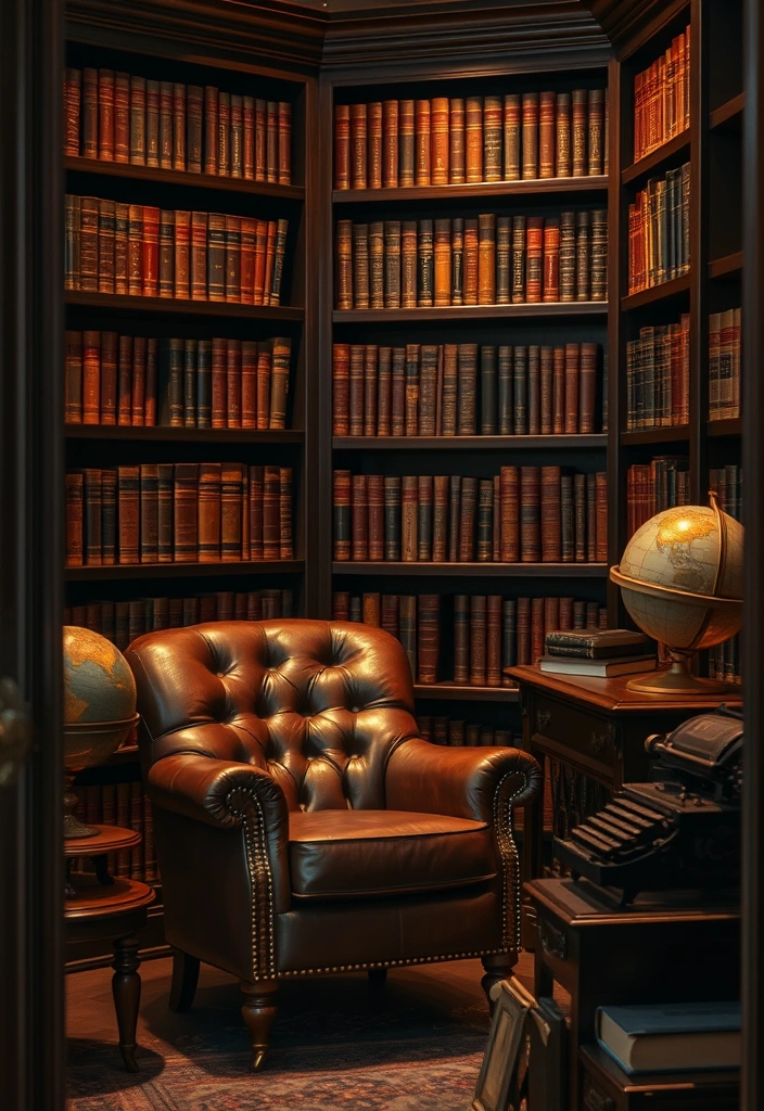 Cozy Reading Nook Ideas: Transform Your Space into a Book Lover's Paradise! - 7. Vintage Library Style