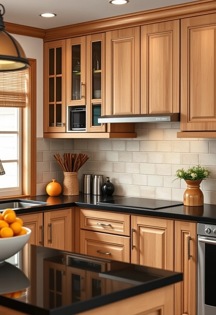 Black Countertops Kitchen Color Schemes: Uncover 19 Gorgeous Combinations to Elevate Your Space! - 10. Classic Beige and Cream