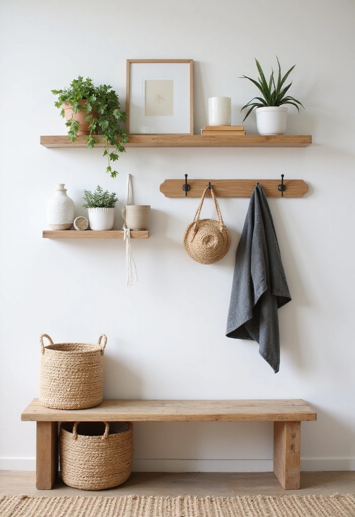 19 Clever Entryway Storage Ideas for Small Spaces: Maximize Functionality and Style! - 1. Wall-Mounted Shelves