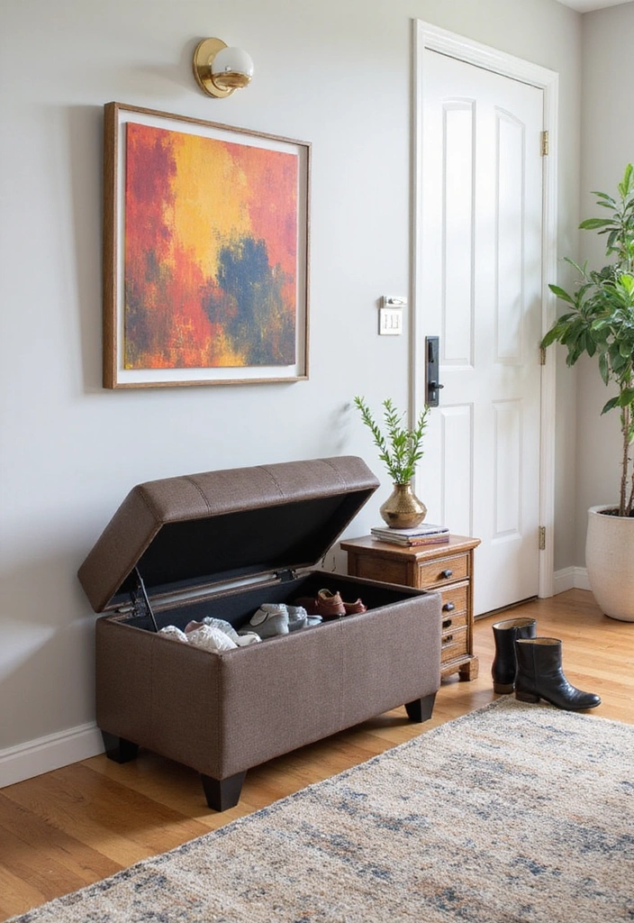19 Clever Entryway Storage Ideas for Small Spaces: Maximize Functionality and Style! - 2. Multi-Functional Furniture