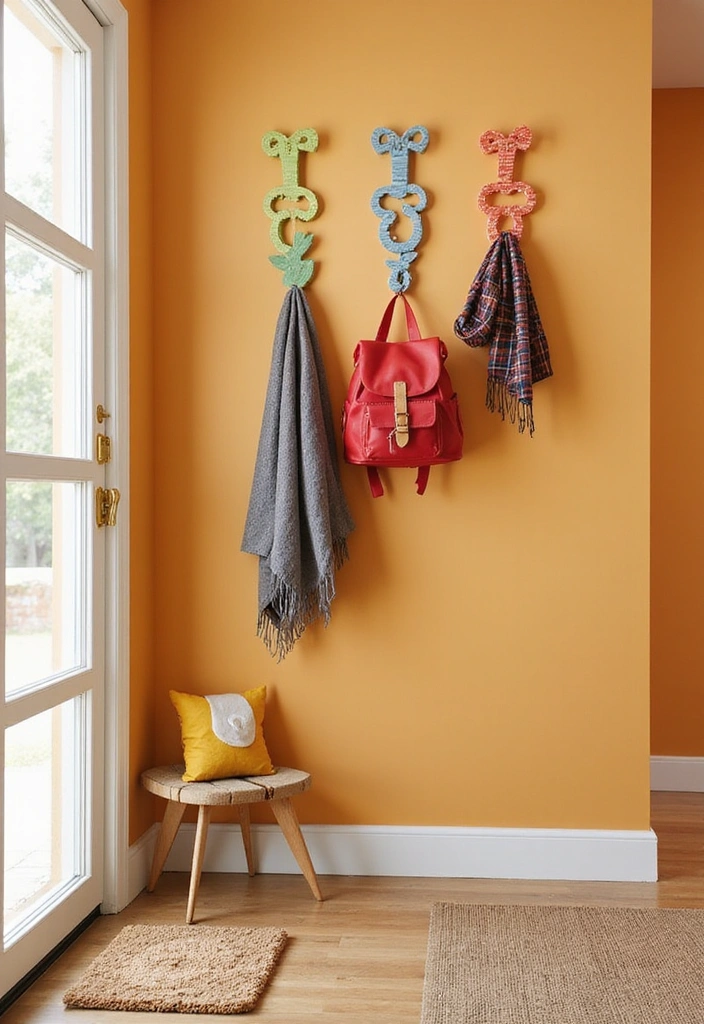 19 Clever Entryway Storage Ideas for Small Spaces: Maximize Functionality and Style! - 3. Hooks and Hangers
