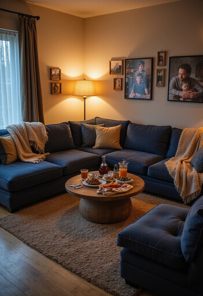21 Cozy Modern Living Room Couch Layouts for a Warm and Inviting Atmosphere - 3. The Family-Friendly U-Shape