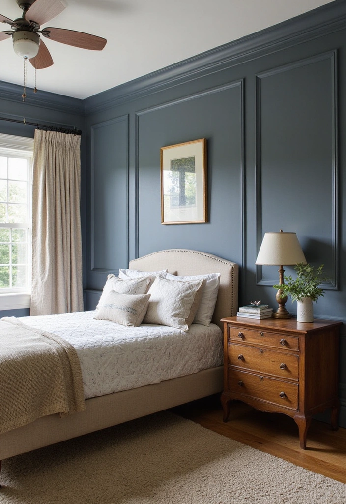 31 Dark Slate Trim Colors with Sherwin Williams Smoky Blue for a Relaxing Bedroom! - 12. Classic Slate