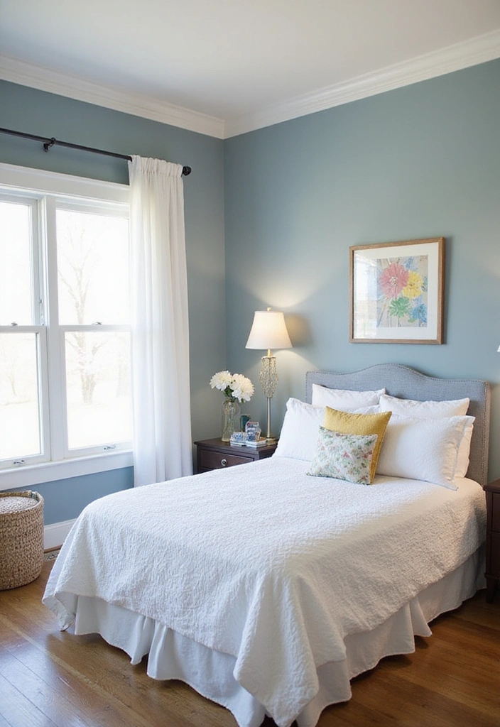 31 Dark Slate Trim Colors with Sherwin Williams Smoky Blue for a Relaxing Bedroom! - 13. Light Slate