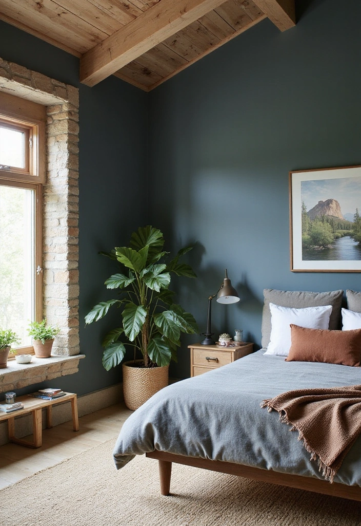 31 Dark Slate Trim Colors with Sherwin Williams Smoky Blue for a Relaxing Bedroom! - 14. Pebble Slate
