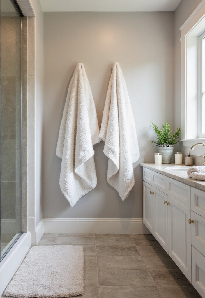 Bathroom Bliss: 15 Genius Ways to Maximize Your Small Bathroom with Sherwin-Williams Rainwashed - 4. Create a Spa-Like Atmosphere with Textures