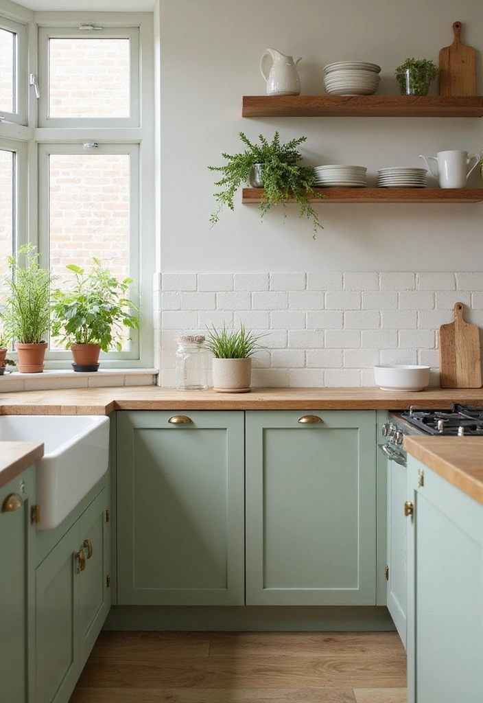 How to Choose the Perfect 2025 Kitchen Cabinet Paint Colors for a Modern Look! - 1. Soft Sage Green: Nature’s Embrace