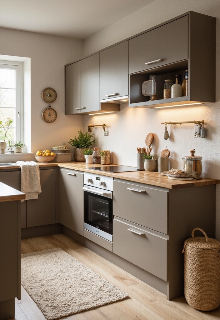 How to Choose the Perfect 2025 Kitchen Cabinet Paint Colors for a Modern Look! - 15. Earthy Taupe: Versatile and Grounding