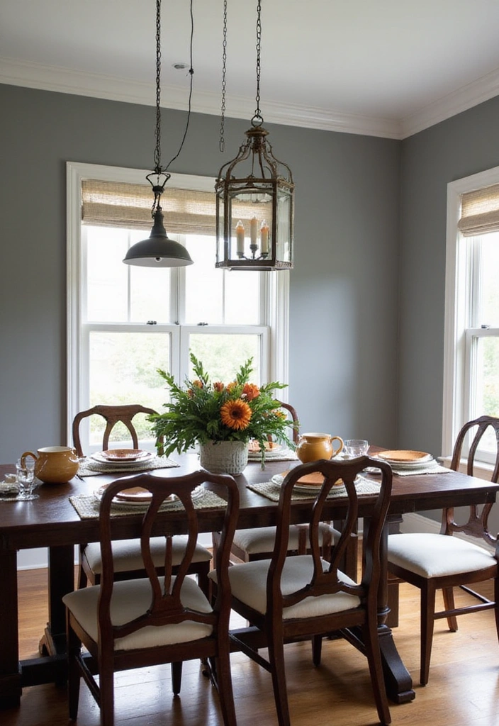 20 Dynamic Sherwin Williams Agreeable Gray Color Ideas with Darker Shades for Contrast! - 2. Inviting Dining Area