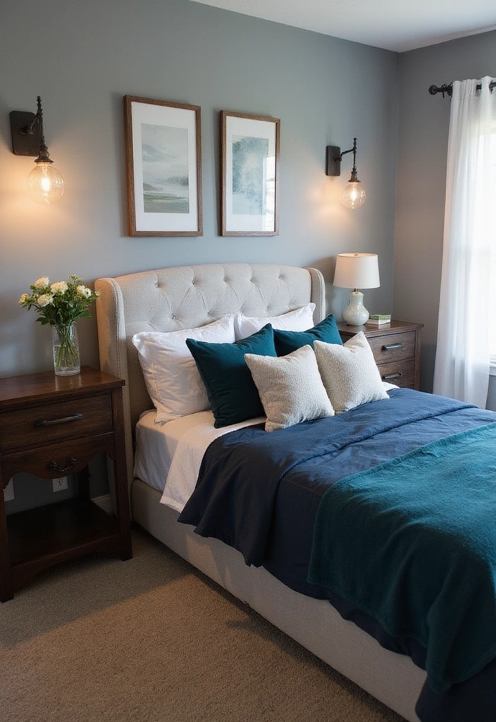 20 Dynamic Sherwin Williams Agreeable Gray Color Ideas with Darker Shades for Contrast! - 3. Serene Bedroom Oasis