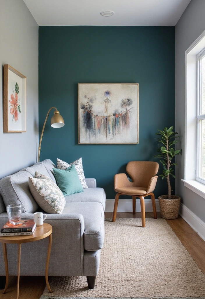 20 Dynamic Sherwin Williams Agreeable Gray Color Ideas with Darker Shades for Contrast! - 8. Bold Accent Walls