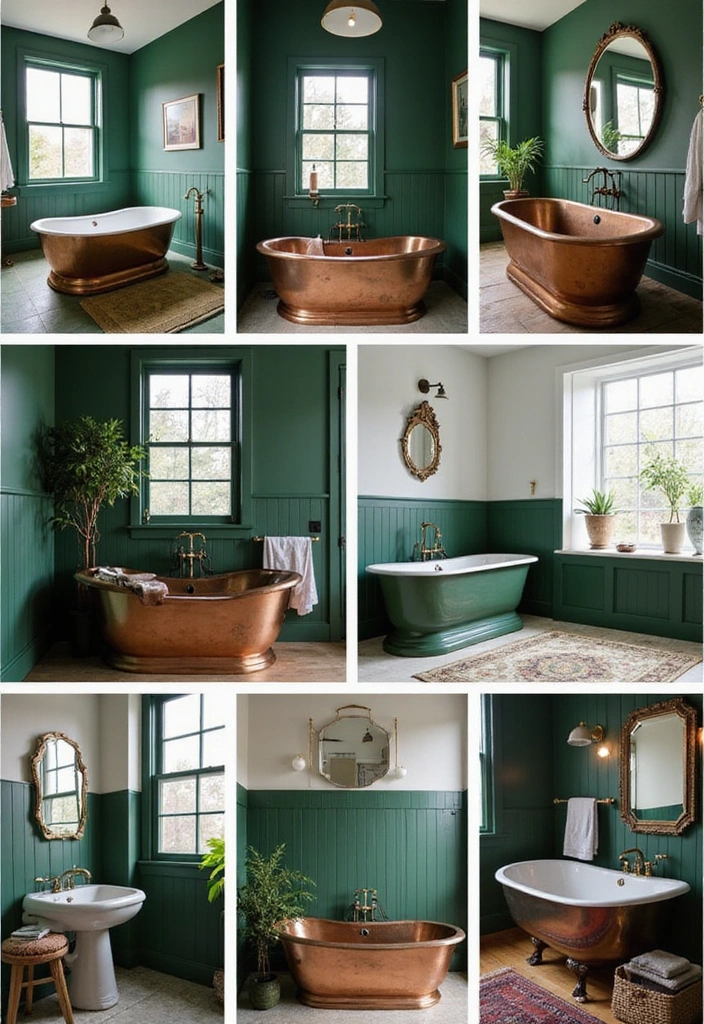21 Serene Dark Green Bathrooms with Copper Tubs & Wainscoting Charm - Conclusion