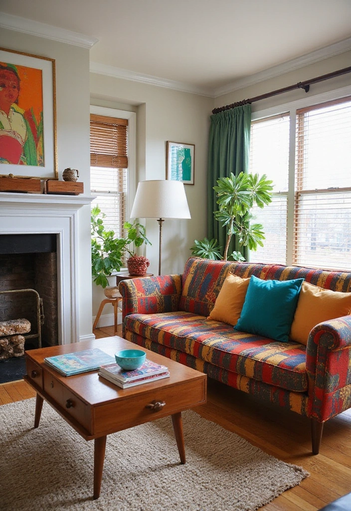 How to Transform Your Mid-Century Modern Living Room with Bold Color Blocking Techniques! - 12. Mix Vintage and Modern Pieces