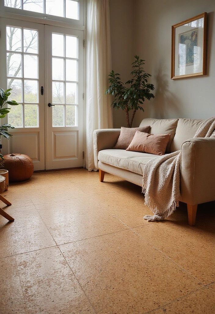 17 Beautiful Floor Design Ideas to Instantly Transform Every Room in Your Home - 12. Warm Cork Flooring