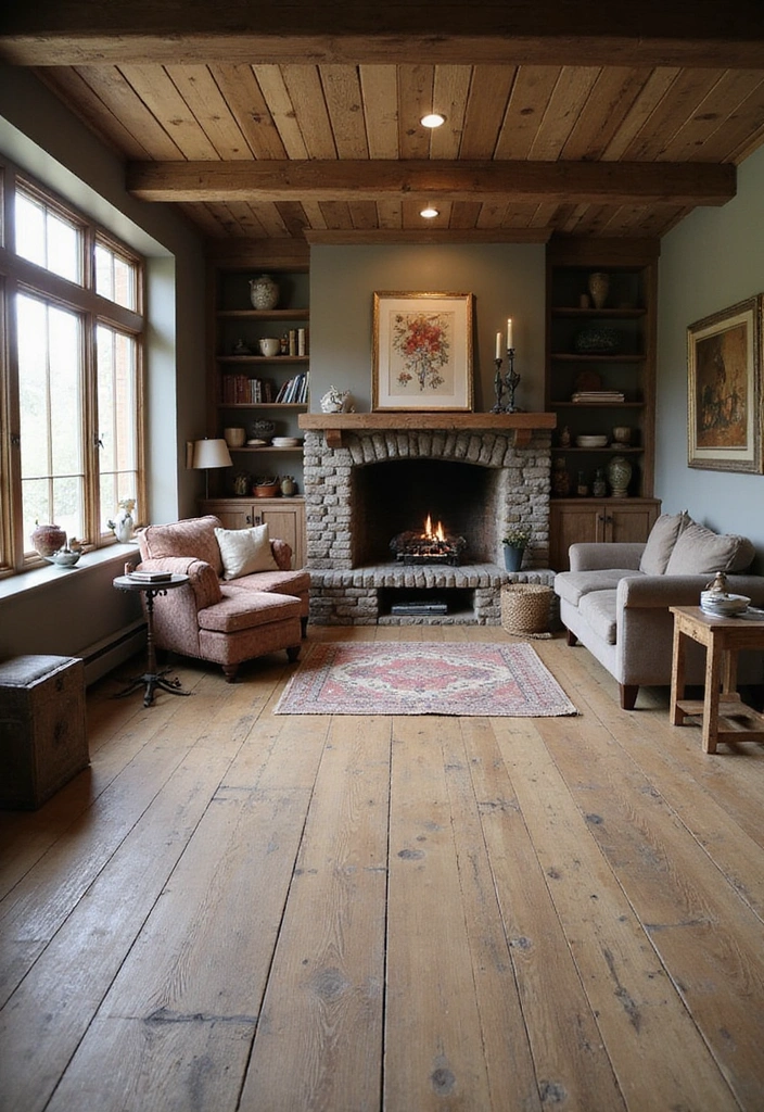 17 Beautiful Floor Design Ideas to Instantly Transform Every Room in Your Home - 6. Rustic Barn Board Flooring