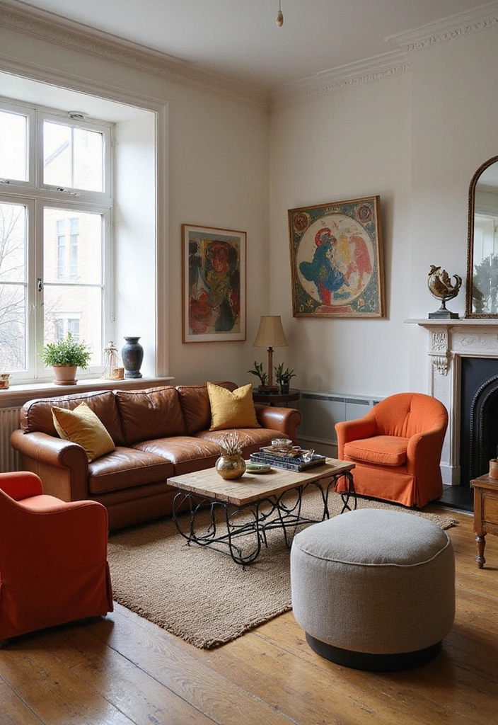 19 Bold & Eclectic Living Room Ideas That’ll Make You Ditch Minimalism (#7 is Wild!) - 2. Statement Furniture Pieces
