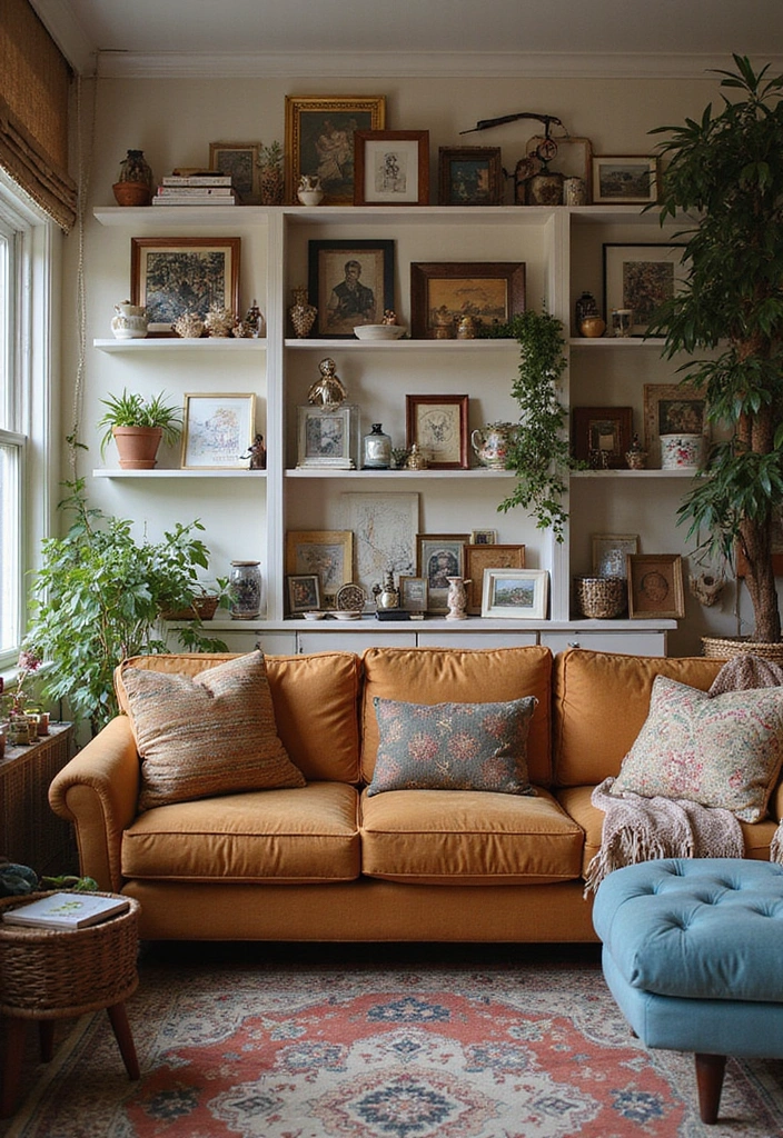 19 Bold & Eclectic Living Room Ideas That’ll Make You Ditch Minimalism (#7 is Wild!) - 9. Personal Touches