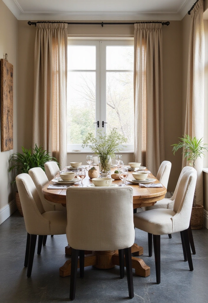19 Stunning Color Palettes to Elevate Charcoal Gray Flooring in Dining Rooms - 1. Warm Neutrals: Cream, Beige, and Soft Taupe