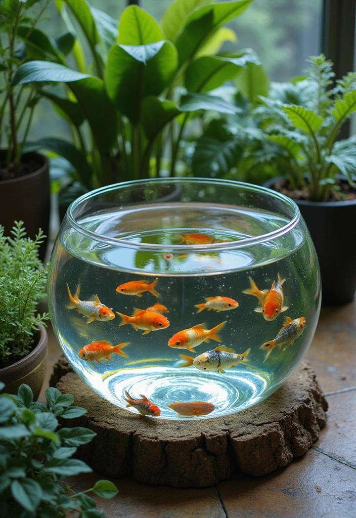 19 Stunning Container Pond Ideas with Fish for Small & Stylish Gardens - 17. Modern Glass Pond