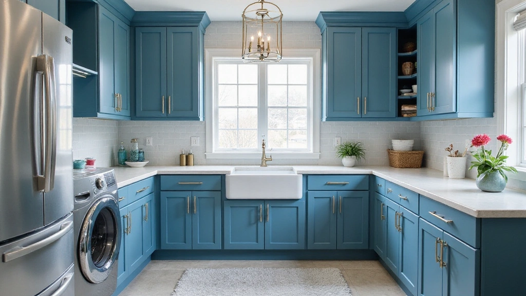 21 Stunning Blue Color Palette Ideas for Small U-Shaped Utility Rooms