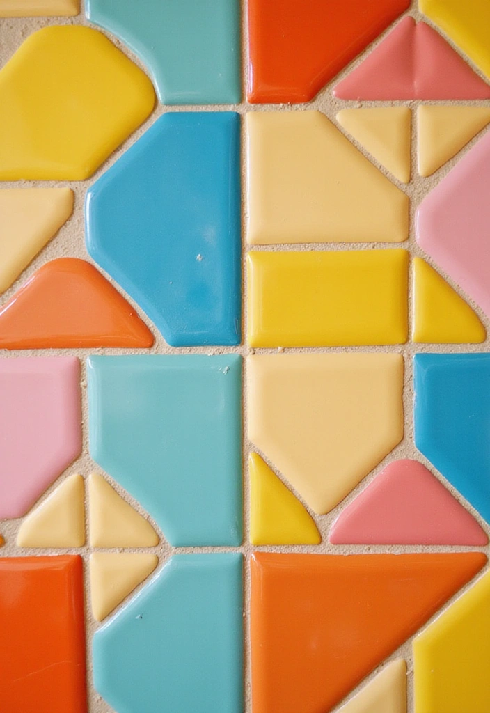 25 Retro Bathroom Design Ideas Featuring Groovy Tiles and Funky Fixtures for a Bold 70s Revival - 22. Colorful Grout