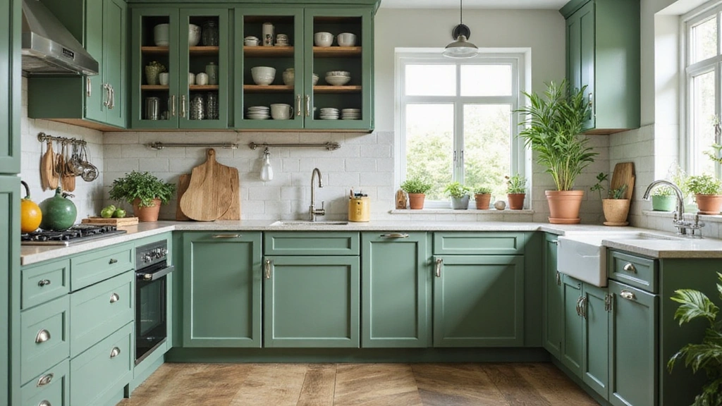 32 Stunning Green Kitchen Cabinets That Transform Your Space into a Serene Sanctuary - Home by Maria Faller