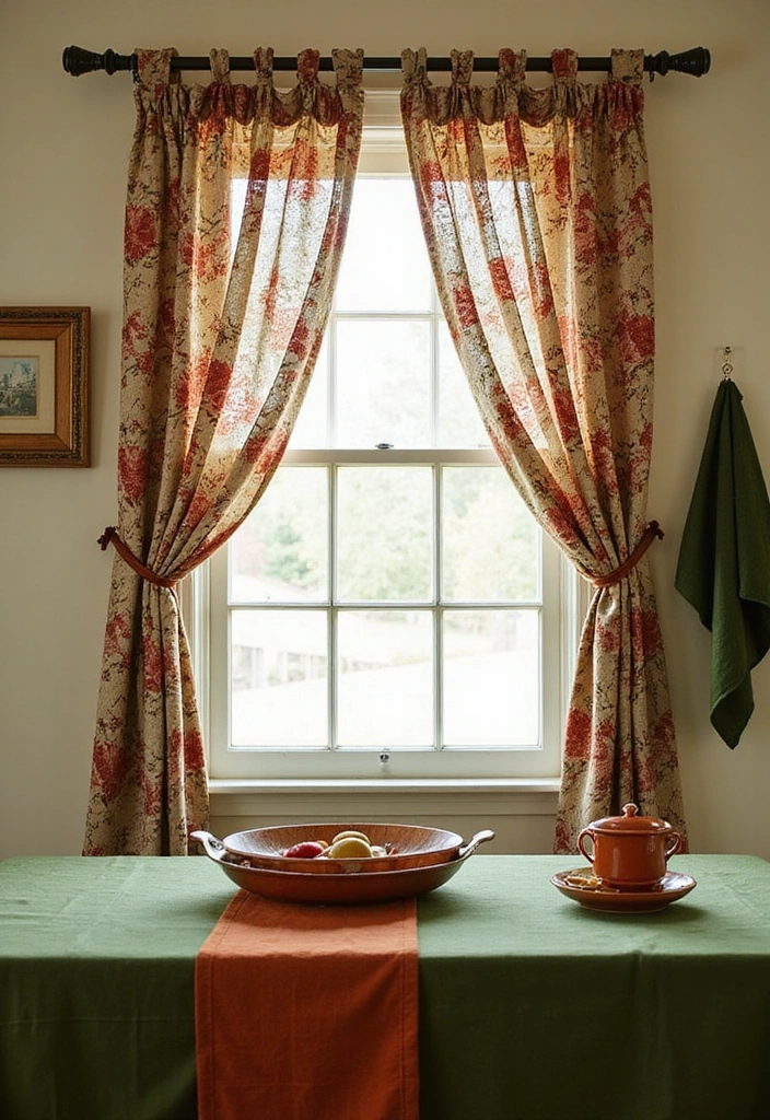 Terracotta + Forest Green: 17 Kitchen Combos That Feel Like a Tuscan Dream - 7. Terracotta and Forest Green Textiles