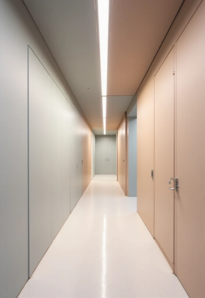 20 Jaw-Dropping Wall Trim Ideas That Will Transform Your Hallway with Two Tone Colors! - 10. Sleek Minimalism