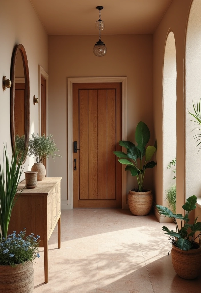 20 Jaw-Dropping Wall Trim Ideas That Will Transform Your Hallway with Two Tone Colors! - 13. Natural Inspiration