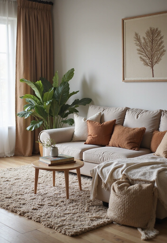 32 Dark Green Living Room Ideas for an Elegant and Cozy Vibe - 9. Layered Textures