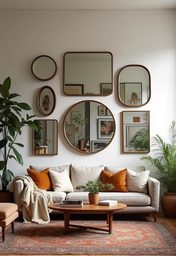 33 Boho Mirrors That Bring Cozy Charm and Style to Every Room in Your Home - 17. Layered Mirrors