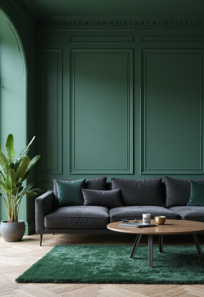 Best 15 Emerald Green and Charcoal Color Palettes from Sherwin-Williams for Trendy 2025 Rooms - 1. Emerald Isle & Charcoal Gray