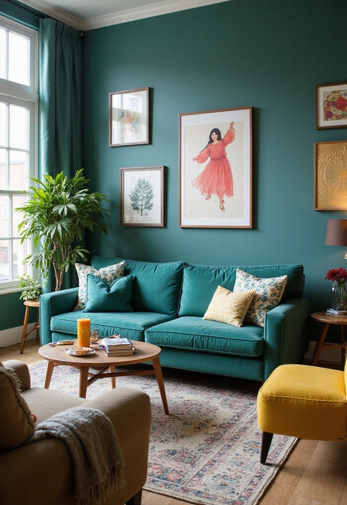 Best 15 Emerald Green and Charcoal Color Palettes from Sherwin-Williams for Trendy 2025 Rooms - 13. Teal Green & Charcoal Slate