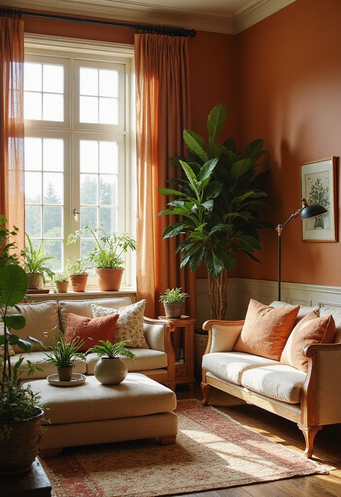 Refresh Your Home’s Look with Stunning Contrast Trim Paint Combinations - 21. Warm Cinnamon and Soft Beige