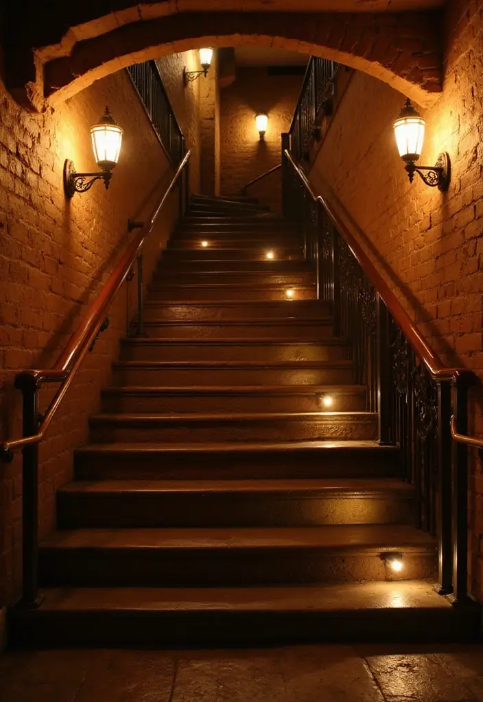 25 Epic Staircase Townhouse Fairytale Twist Boosts Listing Value by 15k Overnight - 10. Customized Staircase Lighting