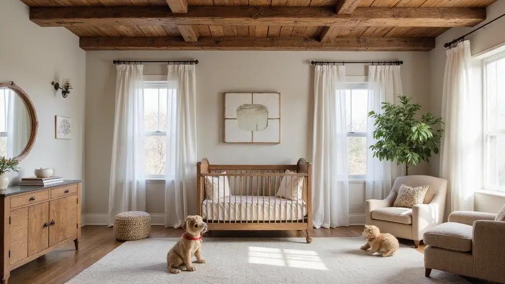 31 Rustic-Modern Luxury Nursery Concepts for a Harmonious Blend of Styles
