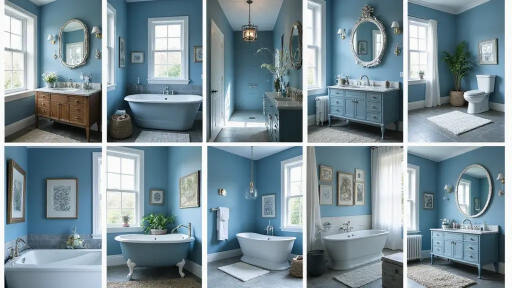 45 Elegant Mysterious Blue Bathroom Ideas That Repeat Your Homes Color Palette Beautifully