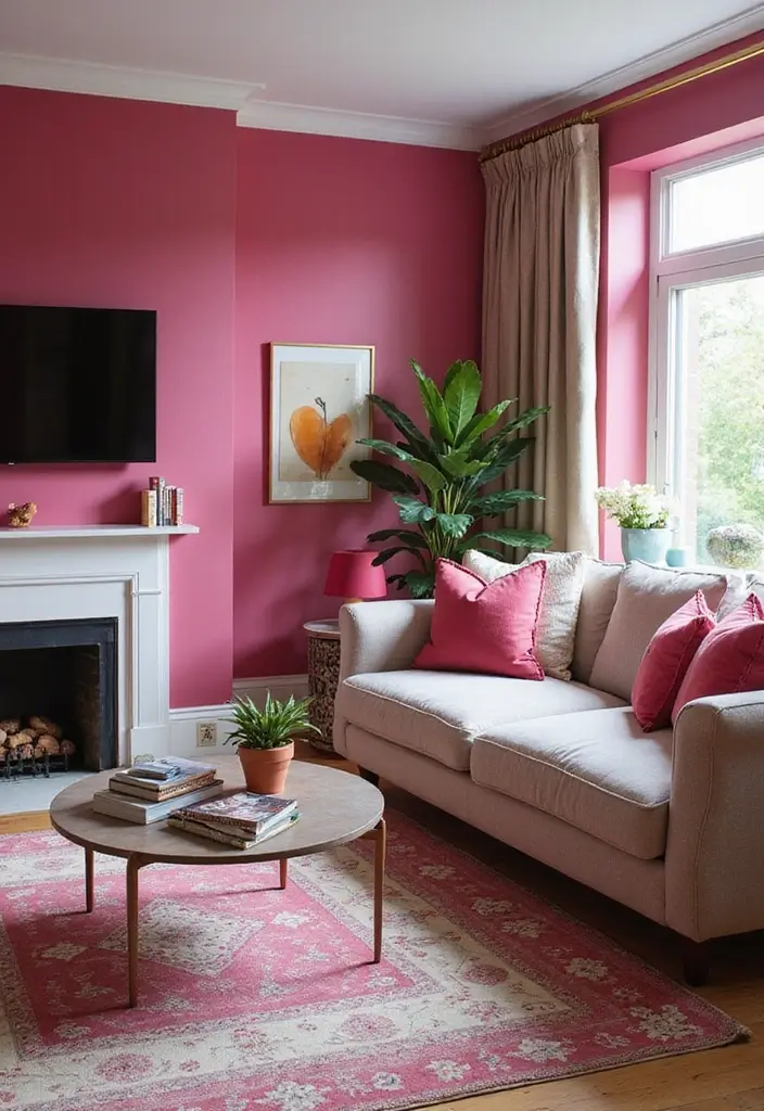 25 Luxurious Bold Color Palettes Featuring Jewel Tones & Deep Hues | Opulent Look! 💎 - 13. Raspberry Pink and Greige