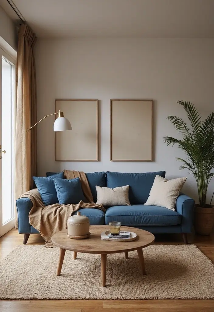 25 Luxurious Bold Color Palettes Featuring Jewel Tones & Deep Hues | Opulent Look! 💎 - 21. Indigo and Wheat