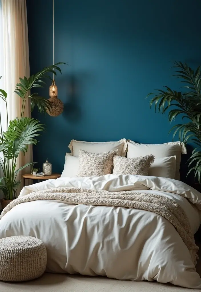 25 Luxurious Bold Color Palettes Featuring Jewel Tones & Deep Hues | Opulent Look! 💎 - 3. Sapphire Serenity with Cream