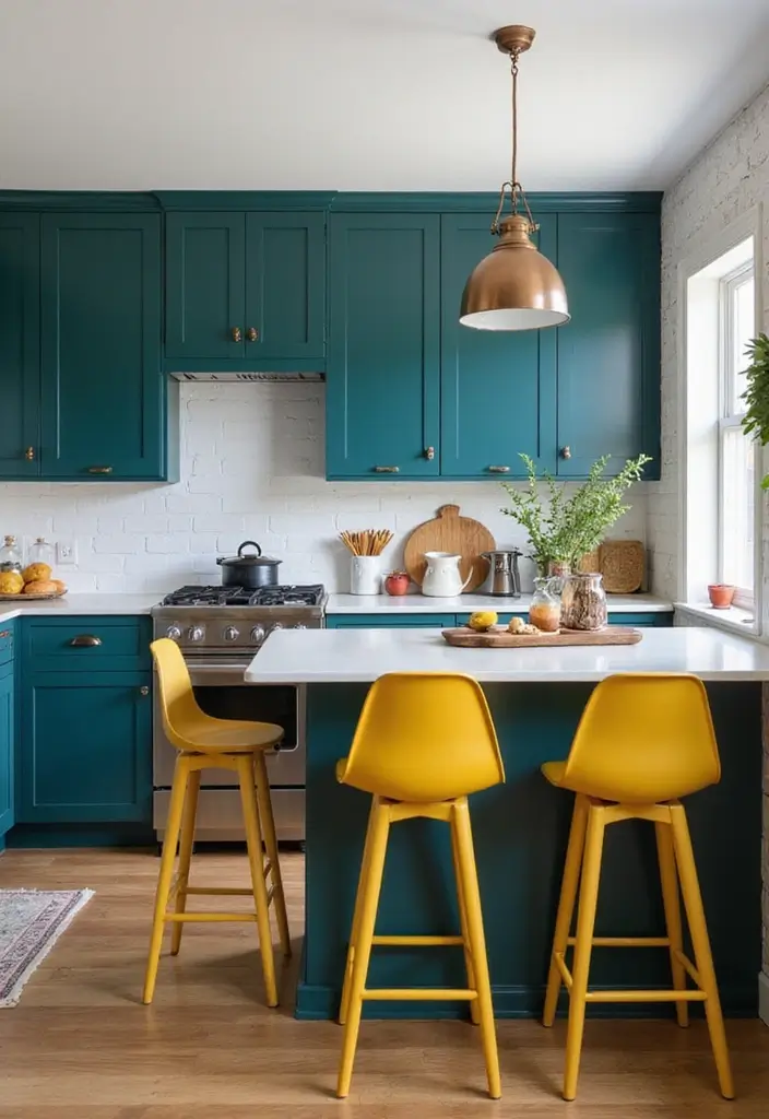25 Luxurious Bold Color Palettes Featuring Jewel Tones & Deep Hues | Opulent Look! 💎 - 6. Deep Teal and Mustard Delight