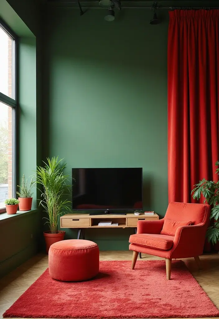 29 Balanced Olive Green Contrast Color Combinations For Harmonious High-Impact - Olive Green and Bold Red