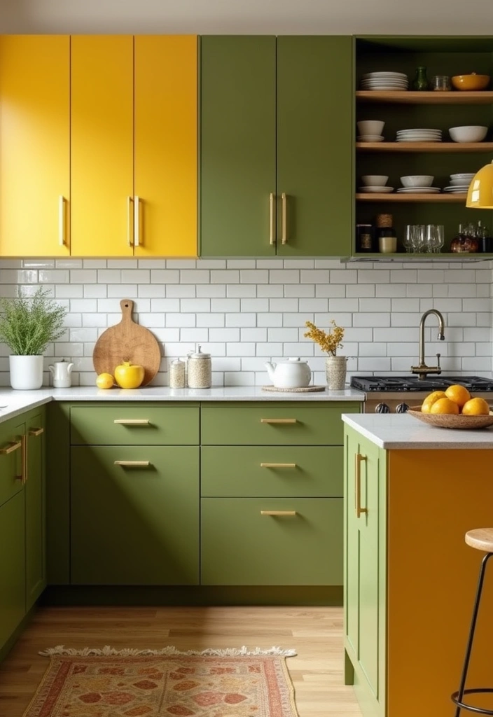 29 Balanced Olive Green Contrast Color Combinations For Harmonious High-Impact - Olive Green and Bright Mustard Yellow