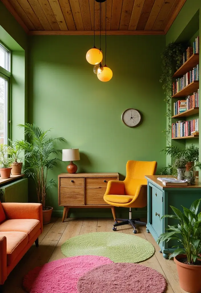 29 Balanced Olive Green Contrast Color Combinations For Harmonious High-Impact - Olive Green and Bright Neon Colors