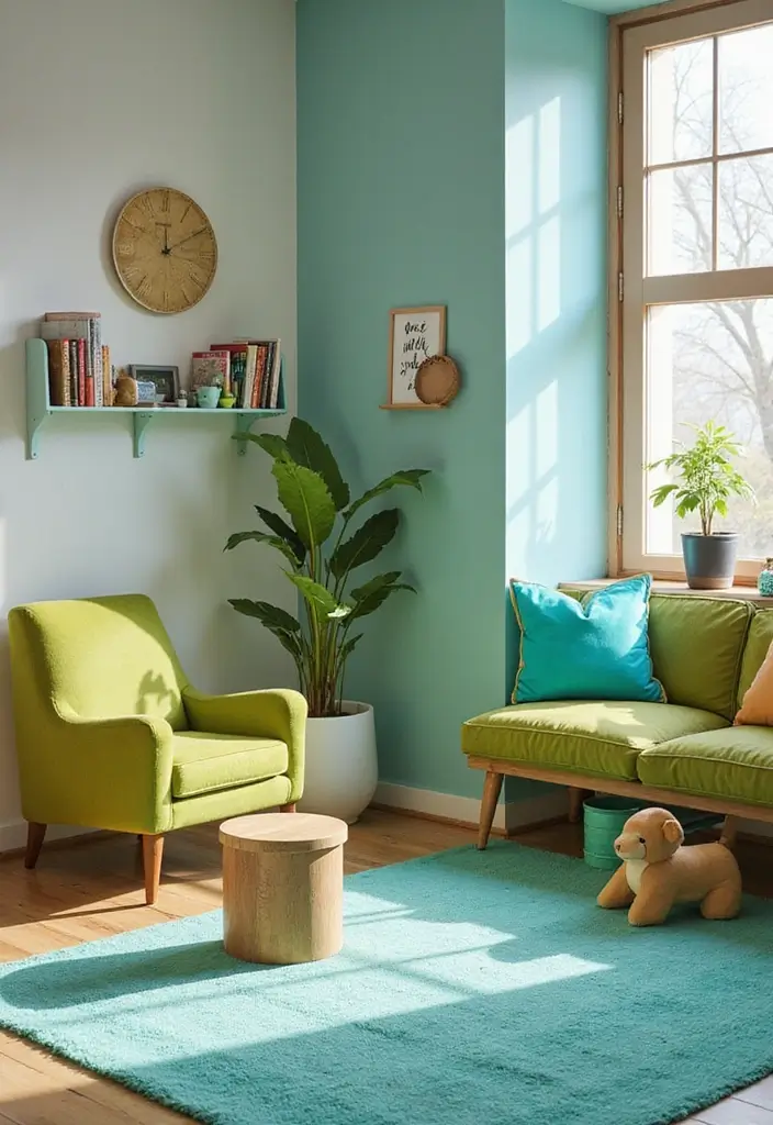 29 Balanced Olive Green Contrast Color Combinations For Harmonious High-Impact - Olive Green and Bright Turquoise