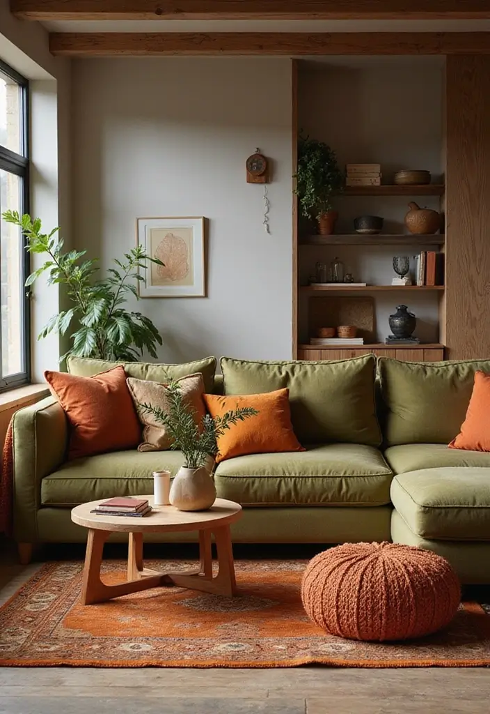 29 Balanced Olive Green Contrast Color Combinations For Harmonious High-Impact - Olive Green and Burnt Orange