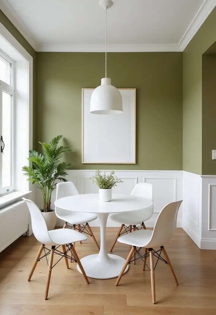 29 Balanced Olive Green Contrast Color Combinations For Harmonious High-Impact - Olive Green and Crisp White