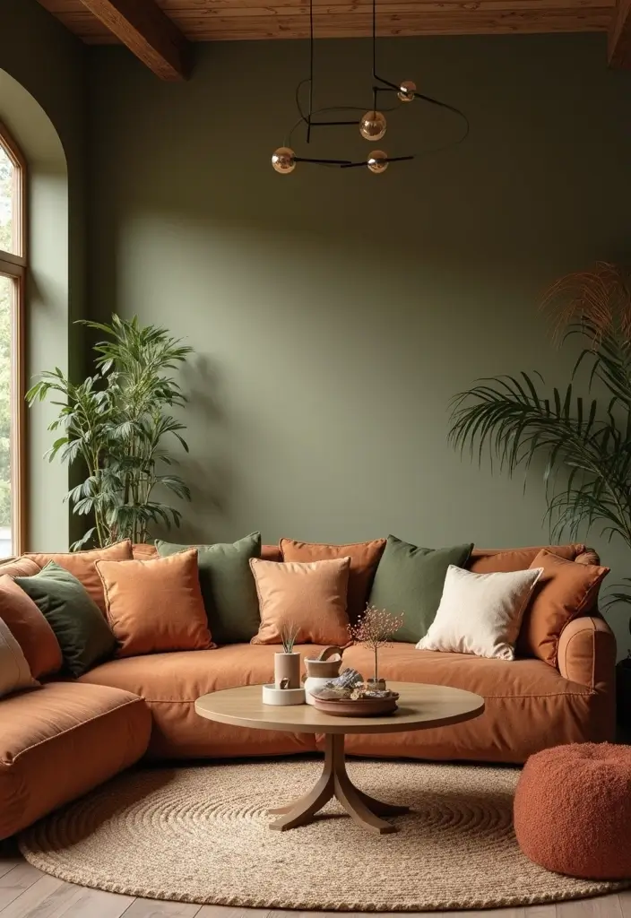 29 Balanced Olive Green Contrast Color Combinations For Harmonious High-Impact - Olive Green and Earthy Terracotta