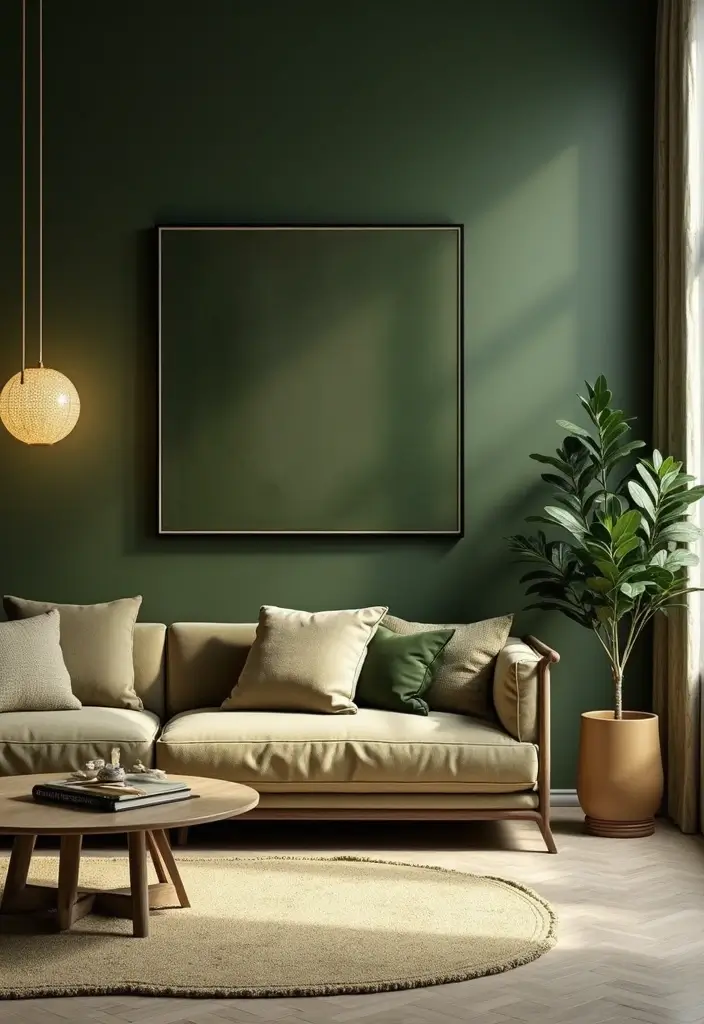29 Balanced Olive Green Contrast Color Combinations For Harmonious High-Impact - Olive Green and Soft Gold